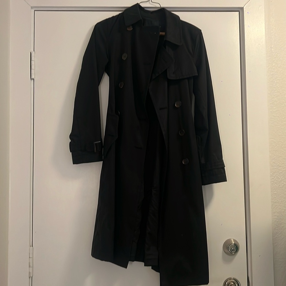 Banana Republic black trench